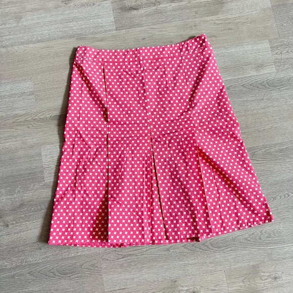Rare Marni Womens Pleated Skirt A-Line Size 40 Back Zipper Pink